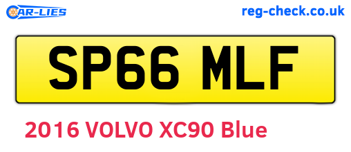 SP66MLF are the vehicle registration plates.