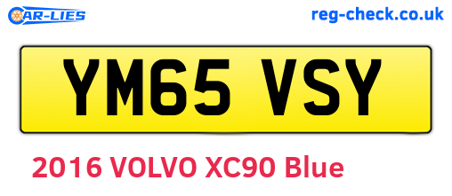 YM65VSY are the vehicle registration plates.