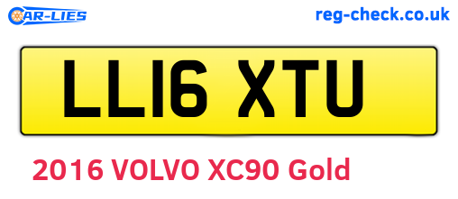 LL16XTU are the vehicle registration plates.
