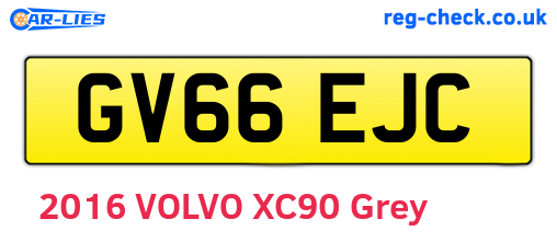 GV66EJC are the vehicle registration plates.