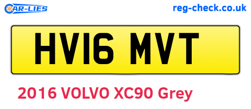 HV16MVT are the vehicle registration plates.