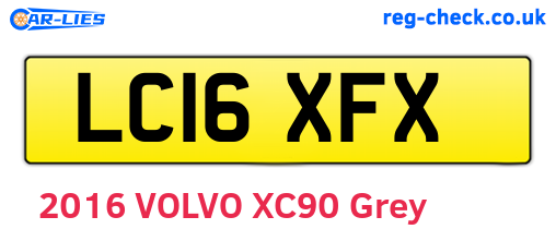 LC16XFX are the vehicle registration plates.