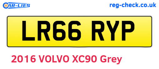 LR66RYP are the vehicle registration plates.