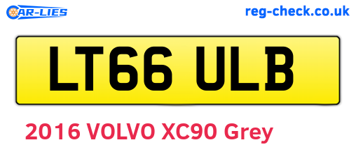 LT66ULB are the vehicle registration plates.