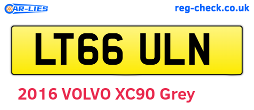 LT66ULN are the vehicle registration plates.