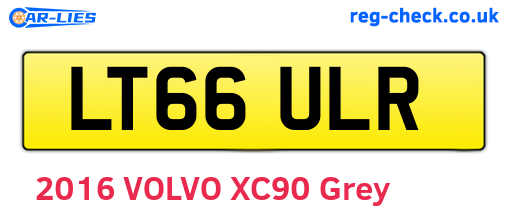 LT66ULR are the vehicle registration plates.