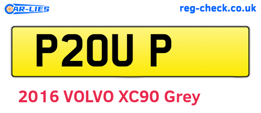 P2OUP are the vehicle registration plates.