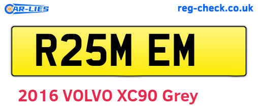 R25MEM are the vehicle registration plates.