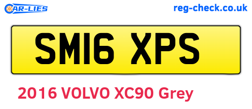 SM16XPS are the vehicle registration plates.
