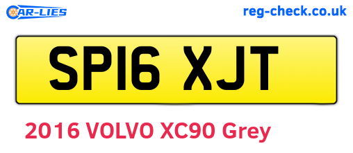 SP16XJT are the vehicle registration plates.
