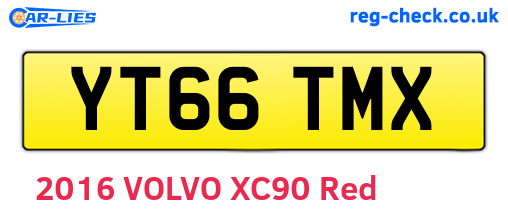 YT66TMX are the vehicle registration plates.