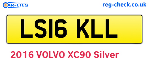 LS16KLL are the vehicle registration plates.