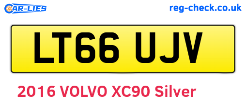 LT66UJV are the vehicle registration plates.