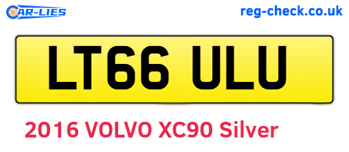 LT66ULU are the vehicle registration plates.