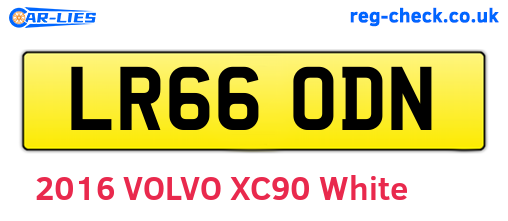 LR66ODN are the vehicle registration plates.