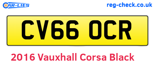 Black 2016 Vauxhall Corsa (CV66OCR)