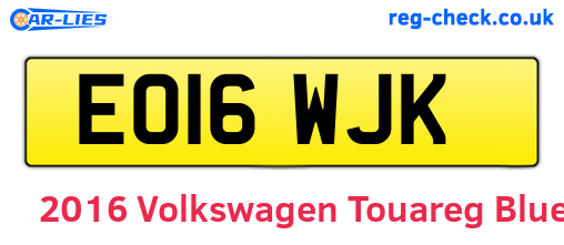 Blue 2016 Volkswagen Touareg (EO16WJK)
