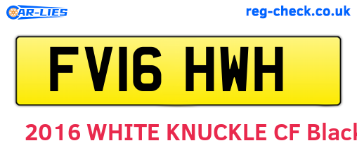 FV16HWH are the vehicle registration plates.