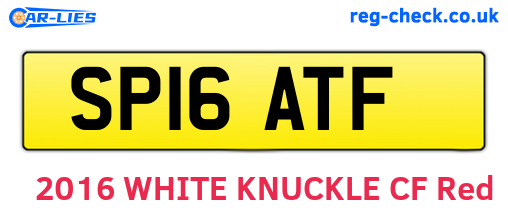 SP16ATF are the vehicle registration plates.