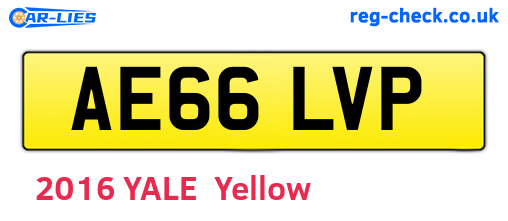 AE66LVP are the vehicle registration plates.