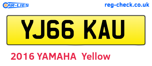 YJ66KAU are the vehicle registration plates.