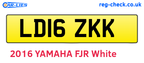LD16ZKK are the vehicle registration plates.