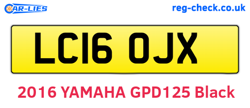 LC16OJX are the vehicle registration plates.