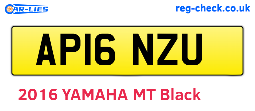 AP16NZU are the vehicle registration plates.