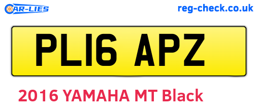 PL16APZ are the vehicle registration plates.