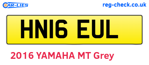 HN16EUL are the vehicle registration plates.