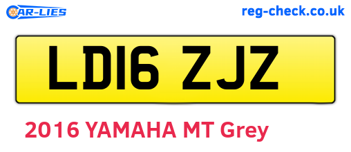 LD16ZJZ are the vehicle registration plates.