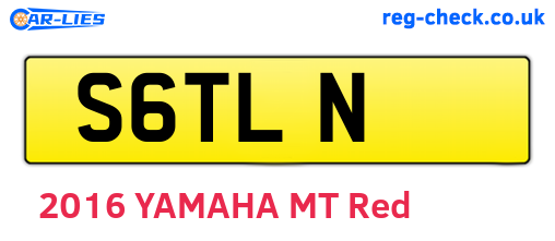 S6TLN are the vehicle registration plates.