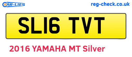 SL16TVT are the vehicle registration plates.