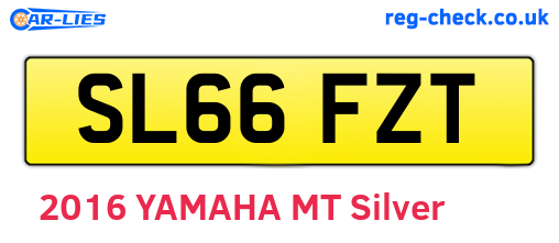 SL66FZT are the vehicle registration plates.