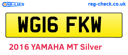 WG16FKW are the vehicle registration plates.