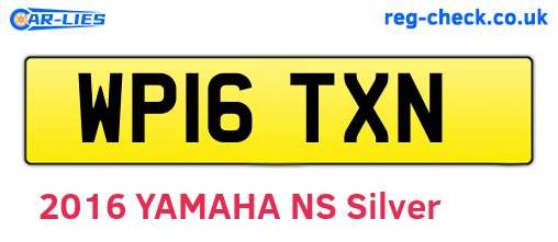 WP16TXN are the vehicle registration plates.
