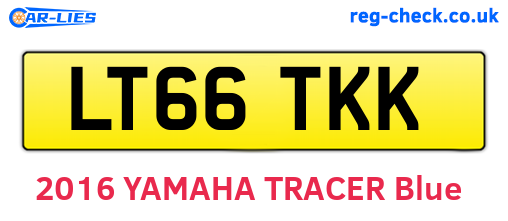 LT66TKK are the vehicle registration plates.