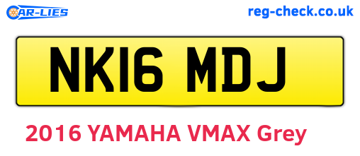 NK16MDJ are the vehicle registration plates.