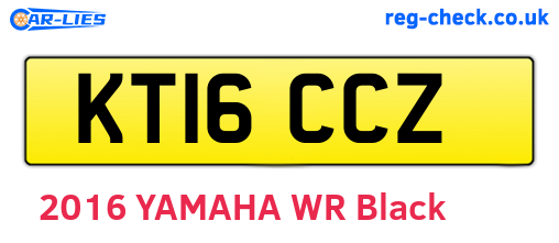 KT16CCZ are the vehicle registration plates.