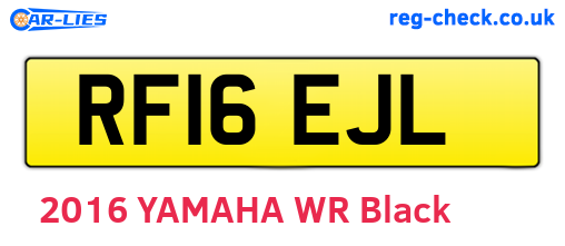 RF16EJL are the vehicle registration plates.
