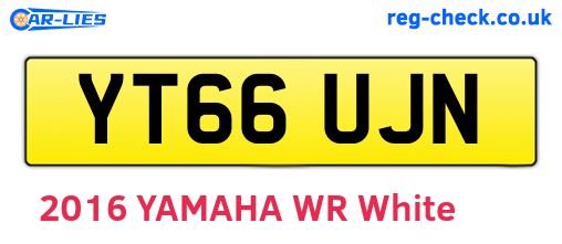 YT66UJN are the vehicle registration plates.