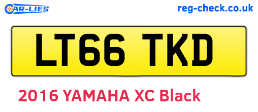 LT66TKD are the vehicle registration plates.