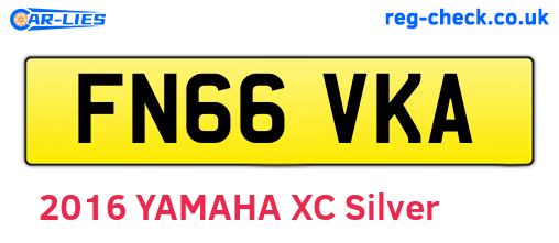 FN66VKA are the vehicle registration plates.