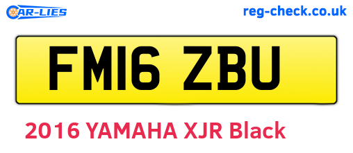 FM16ZBU are the vehicle registration plates.