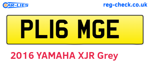 PL16MGE are the vehicle registration plates.