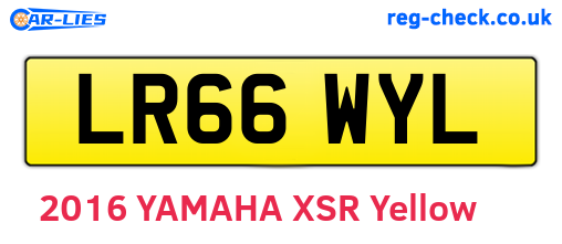 LR66WYL are the vehicle registration plates.