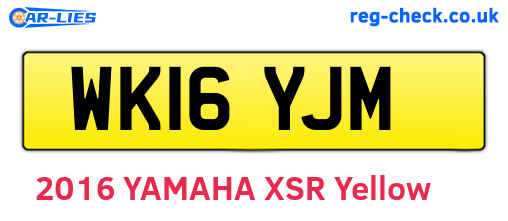 WK16YJM are the vehicle registration plates.