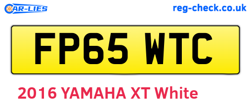 FP65WTC are the vehicle registration plates.