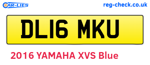 DL16MKU are the vehicle registration plates.