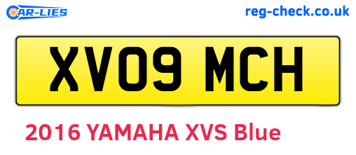 XV09MCH are the vehicle registration plates.